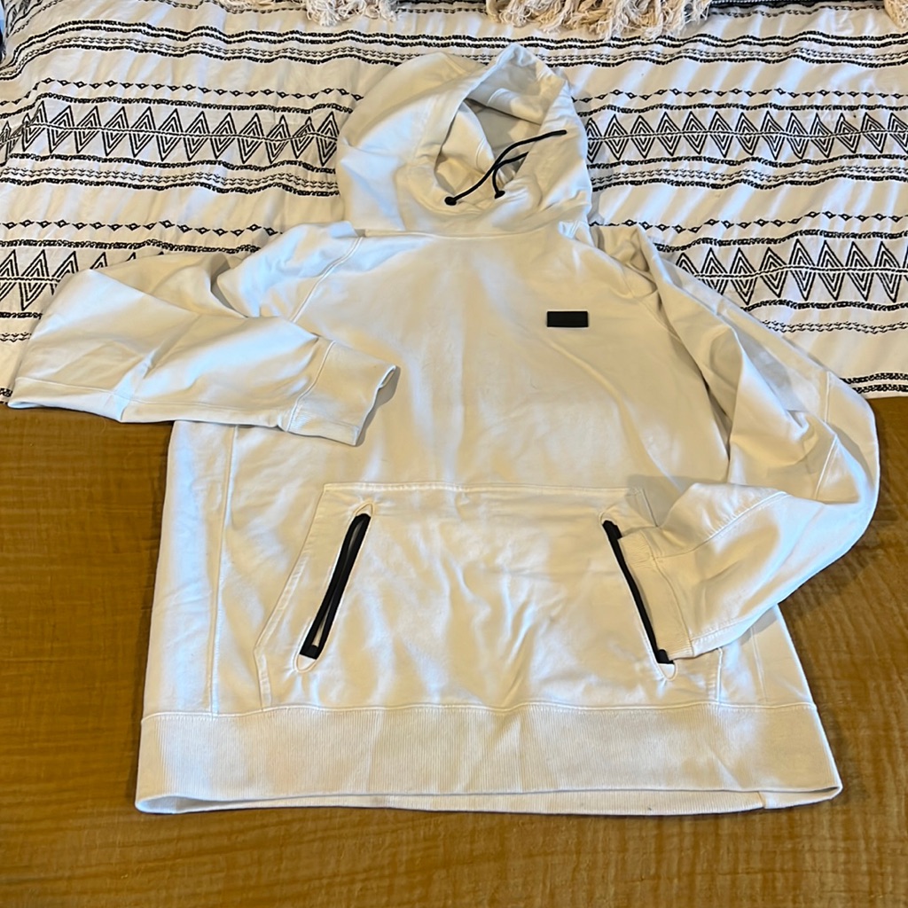 Men’s Abercrombie & Fitch Pullover Hoodie In Cream- Like New- Size Small